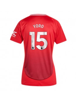 Manchester United Leny Yoro #15 Zenski Domaci Dres 2024-25 Kratak Rukavima